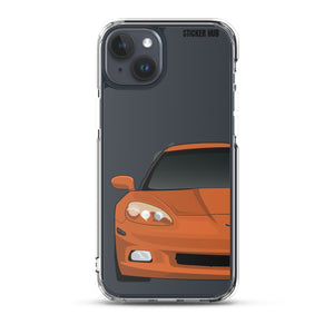 Sunset Orange C6 Corvette - iPhone Case