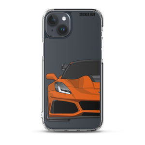 Orange C7 Corvette Zr1 - iPhone Case