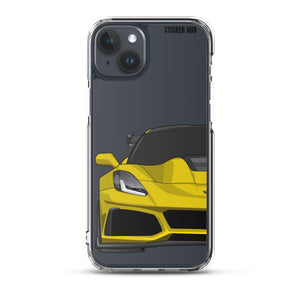 Yellow C7 Corvette Zr1 - iPhone Case