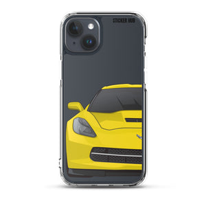 Velocity Yellow C7 Corvette Stingray - iPhone Case