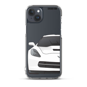 White C7 Corvette Stingray - iPhone Case