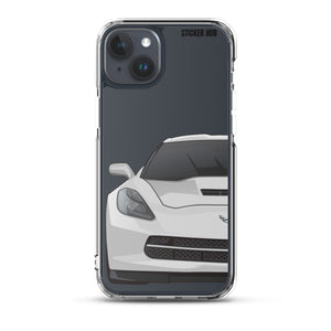 Silver C7 Corvette Stingray - iPhone Case