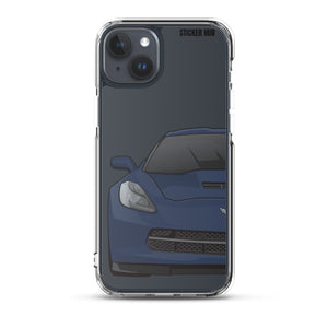 Night Race Blue C7 Corvette Stingray -iPhone Case