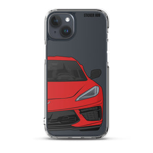 Torch Red C8 Corvette - iPhone Case