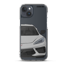 Load image into Gallery viewer, Silver C8 Corvette - iPhone Case