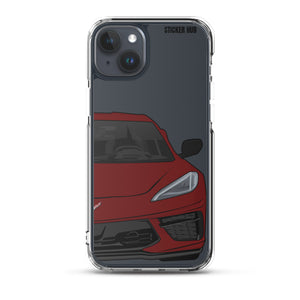 Long Beach Red C8 Corvette - iPhone Case