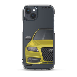 Yellow B8 Audi S4 - iPhone Case