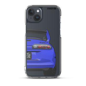 Blue Toyota Supra - iPhone Case