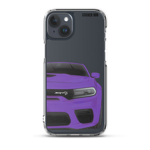 Purple Charger Hellcat (Widebody) - iPhone Case