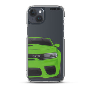 Green Charger Hellcat (Widebody) - iPhone Case