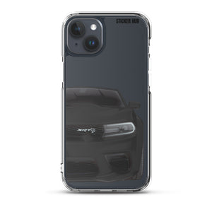 Black Charger Hellcat (Widebody) - iPhone Case