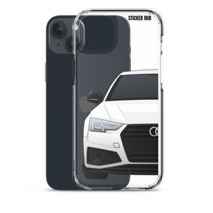 White B9 Audi S4 "Facelift" - iPhone Case