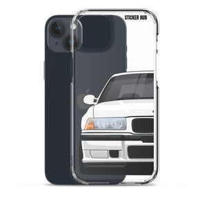 White BMW E36 - iPhone Case