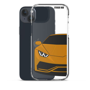 Orange Lamborghini Huracan - iPhone Case