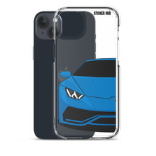 Load image into Gallery viewer, Blue Lamborghini Huracan - iPhone Case