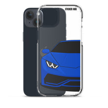 Load image into Gallery viewer, Dark Blue Lamborghini Huracan - iPhone Case