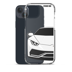 White Lamborghini Huracan - iPhone Case