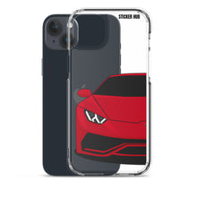 Load image into Gallery viewer, Red Lamborghini Huracan - iPhone Case