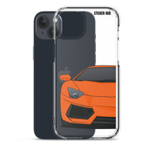 Load image into Gallery viewer, Orange Lamborghini Aventadoor - iPhone Case