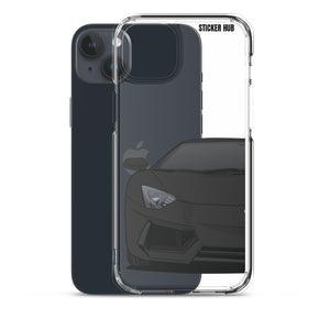 Black Lamborghini Aventadoor - iPhone Case