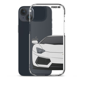 Silver Lamborghini Aventadoor - iPhone Case