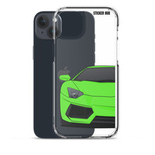 Load image into Gallery viewer, Green Lamborghini Aventadoor - iPhone Case