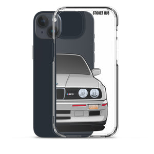 Silver BMW E30 - iPhone Case