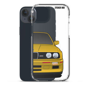 Yellow BMW E30 - iPhone Case