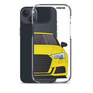 Yellow B9 Audi S3 - iPhone Case