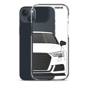 White B9 Audi S3 - iPhone Case