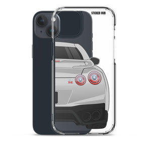 Silver R35 Nissan GTR - iPhone Case