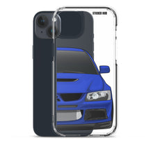 Load image into Gallery viewer, Blue Mitsubishi Evo - iPhone Case