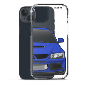 Blue Mitsubishi Evo - iPhone Case