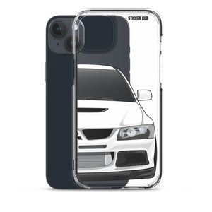 White Mitsubishi Evo - iPhone Case