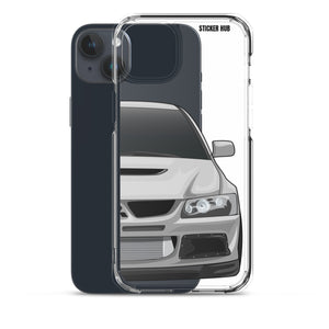 Silver Mitsubishi Evo - iPhone Case