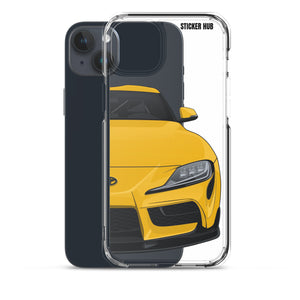 Yellow MKV Toyota Supra - iPhone Case