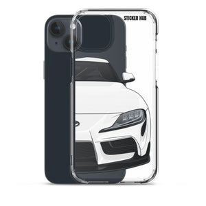 White MKV Toyota Supra - iPhone Case