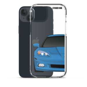 Jet Stream Blue C6 Corvette - iPhone Case