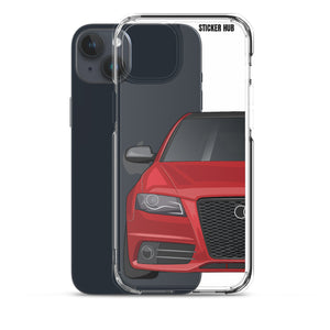 Brilliant Red B8 Audi S4 - iPhone Case