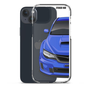 WR Blue 09-14 Subaru WRX STI - iPhone Case