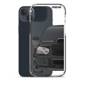 Black 03-05 Subaru WRX STI - iPhone Case