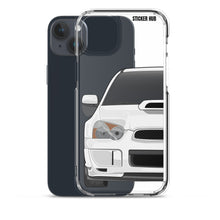 Load image into Gallery viewer, White 03-05 Subaru WRX STI - iPhone Case