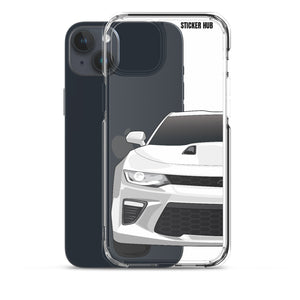 White 6th Gen Camaro SS - iPhone Case