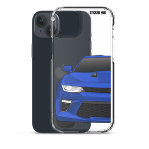 Hyper Blue 6th Gen Camaro SS - iPhone Case