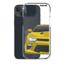 Load image into Gallery viewer, Yellow 6th Gen Camaro SS - iPhone Case