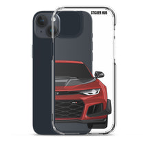 Load image into Gallery viewer, Garnet Red 6th Gen Camaro ZL1 1LE - iPhone Case