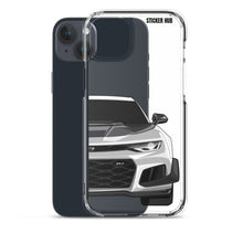 Load image into Gallery viewer, Silver 6th Gen Camaro ZL1 1LE - iPhone Case