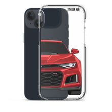 Load image into Gallery viewer, Red Hot 6th Gen Camaro ZL1 - iPhone Case