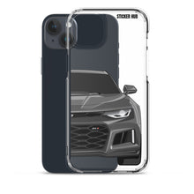 Load image into Gallery viewer, Gray 6th Gen Camaro ZL1 - iPhone Case