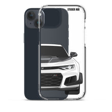 Load image into Gallery viewer, White 6th Gen Camaro ZL1 1LE - iPhone Case